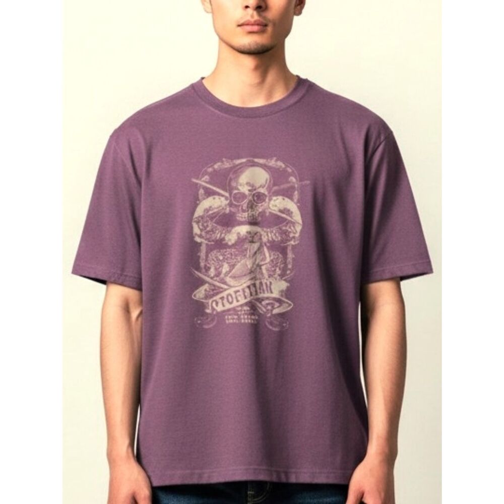 Tofino Tofitian American Apparel Heathered Plum Graphic Tee